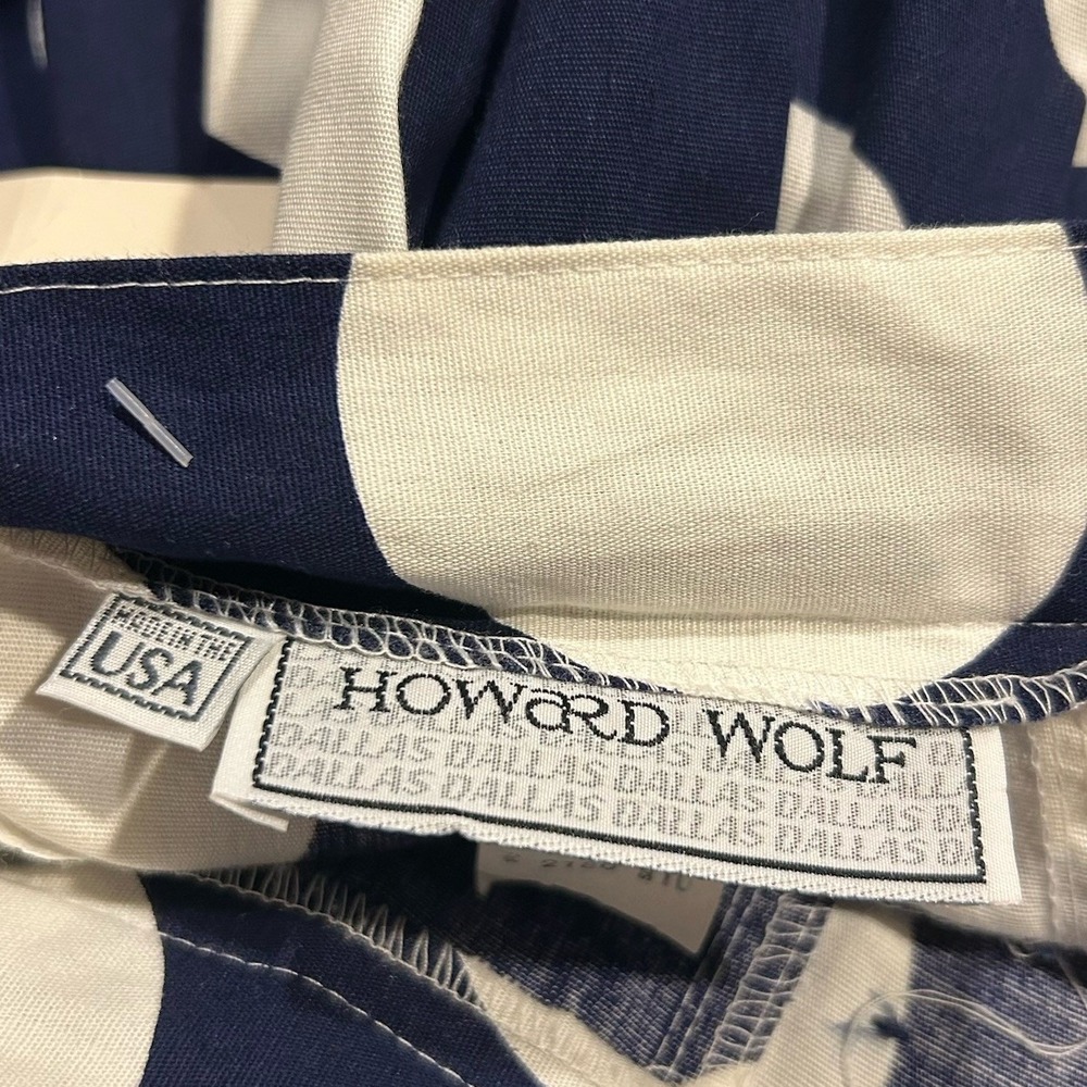 Vintage Howard Wolf Polka Dot Wide Leg Pants Size 10 NOS - Picture 4 of 5
